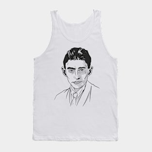 Hand drawn portrait of Franz Kafka Tank Top